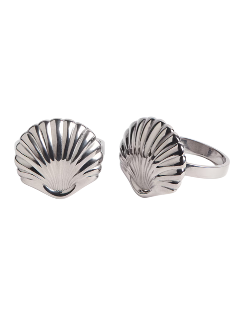   Muschelförmige Serviettenringe, 2er-Set