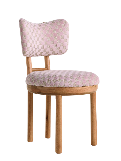 Irie Carmine Esszimmerstuhl aus Jacquard-Eichenholz