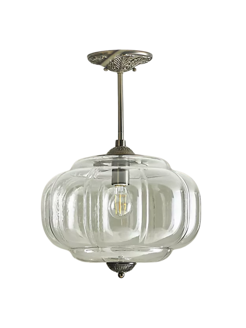 Die Eloise Scallop Glas-Außenpendelleuchte