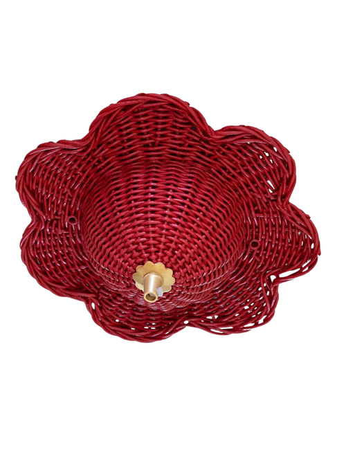 Mandala-Rattan-Deckenrosette
