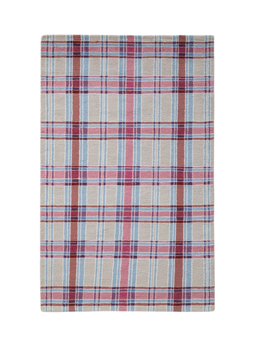Handgeknüpfter Waverly Plaid-Teppich, 5' x 8'