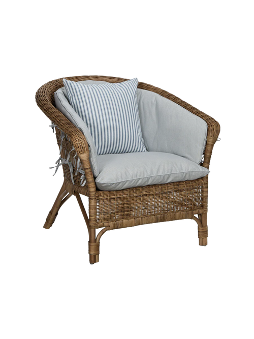 Sanctuary Rattan-Loungesessel – Bayside Stripe
