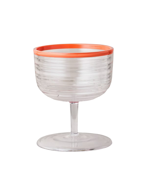 Coupé-Glas aus Tritan-Kunststoff, Mohnblume