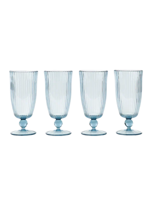 Blaue Acrylbecher, 4er-Set