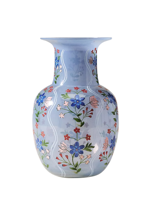 Scandi Blumenvase aus Glas