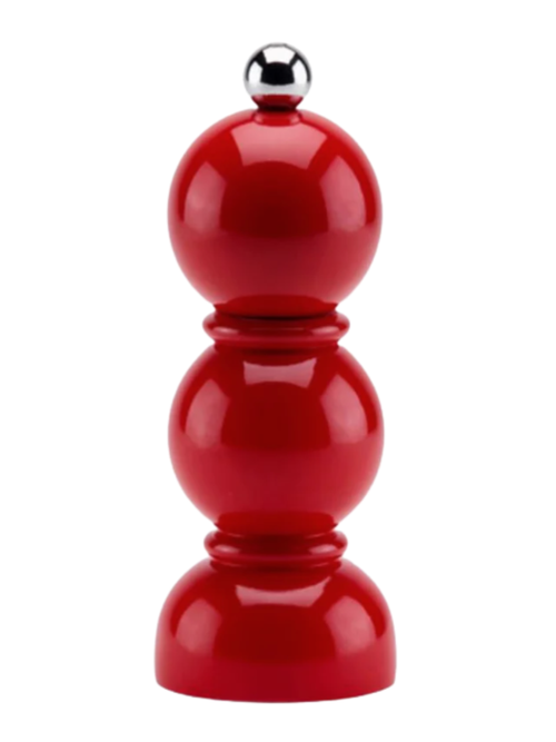 Rote Mini Bob Salz- oder Pfeffermühle