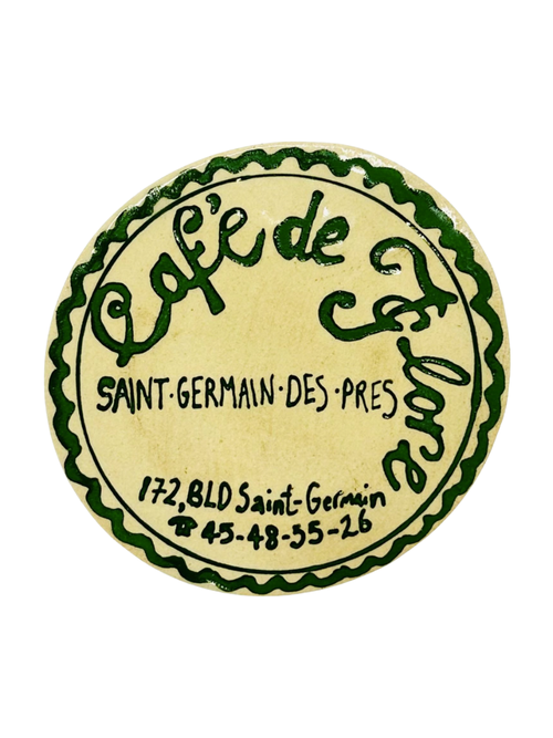 L&Clay Ceramics Cafe De Flore Untersetzer