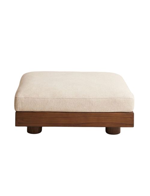 Truro Ottoman, strukturiertes Leinen
