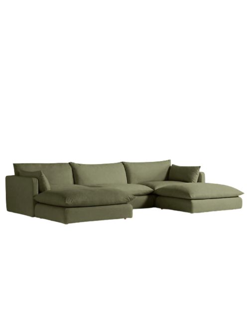 Unwind Modulares 5-teiliges U-förmiges Sofa mit Schonbezug