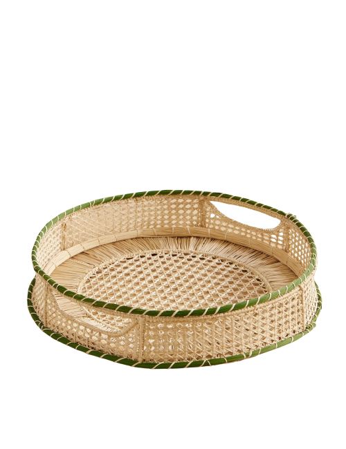 Raffia-Tablett