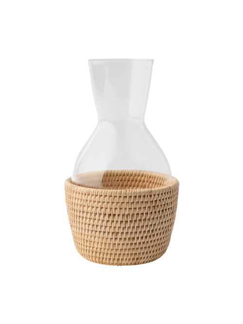 Rattan-Sabbia-Glaskaraffe