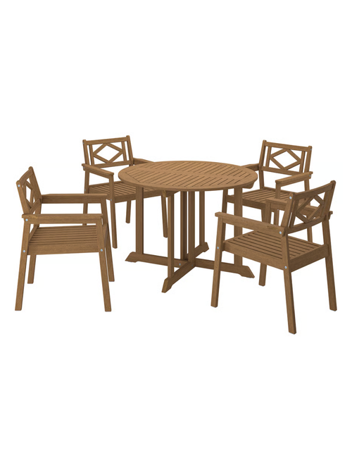 BONDHOLMEN Outdoor-Tisch und 4 Sessel