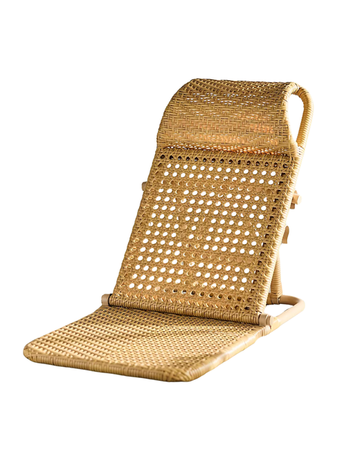 Klappbarer Rattan-Loungesessel