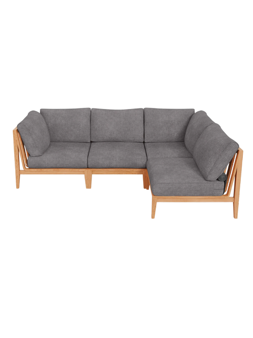 Teak Outdoor L Sectional – 4 Sitzplätze 