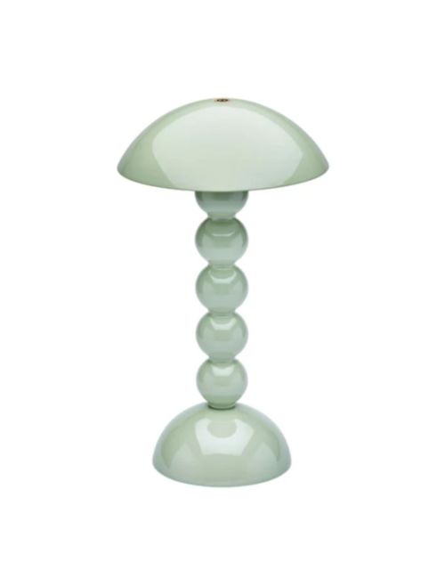 Salbeifarbene, wiederaufladbare Bobbin-LED-Lampe
