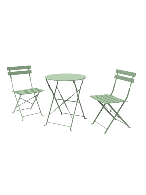 Shelah 3-teiliges klappbares Bistro-Set aus Stahl