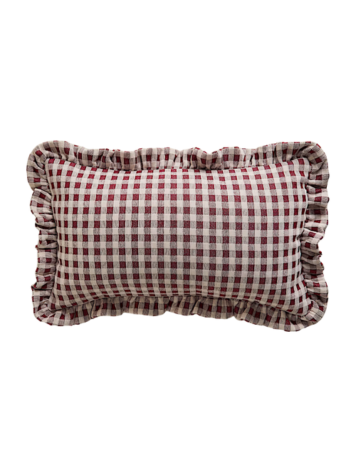 Gingham-Nackenkissen