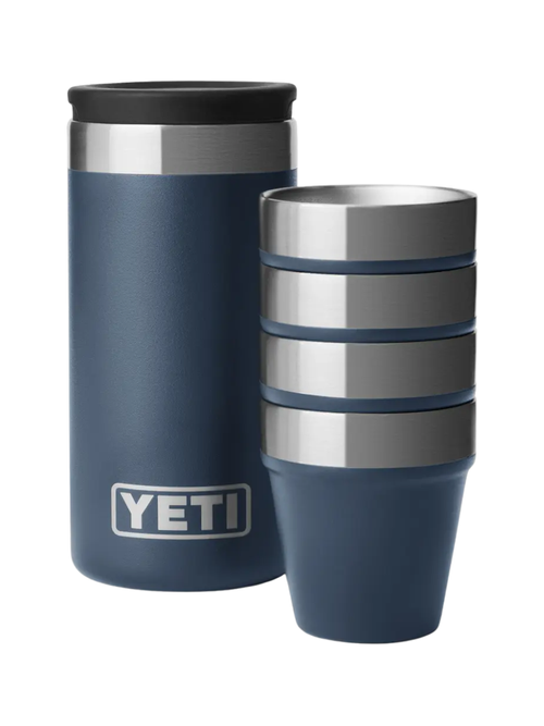 YETI Rambler Set mit 4 Schnapsgläsern und Etui