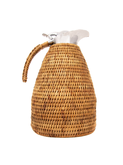 Tava handgewebte Rattan-Thermoskanne