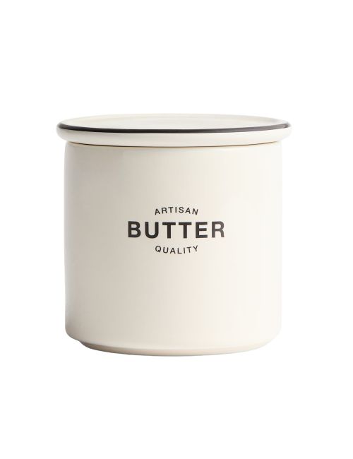 Buttertopf aus Porzellan