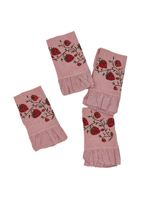 Fraises De Bois Servietten, 4er-Set