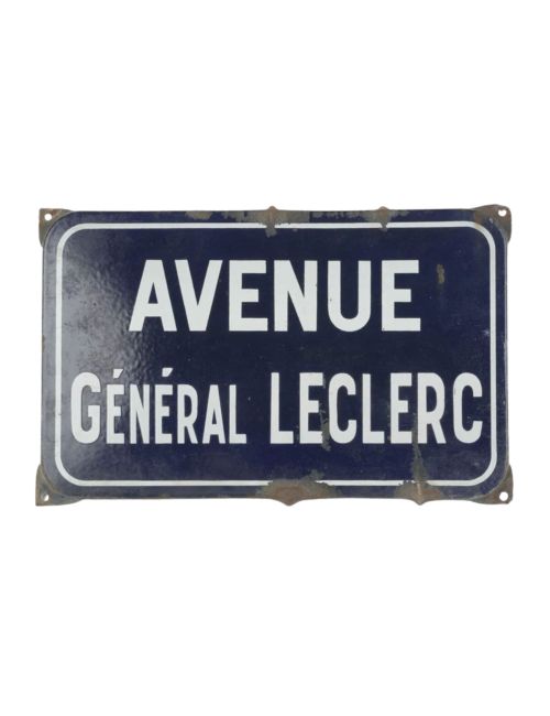 Vintage französisches Emaille-Straßenschild 