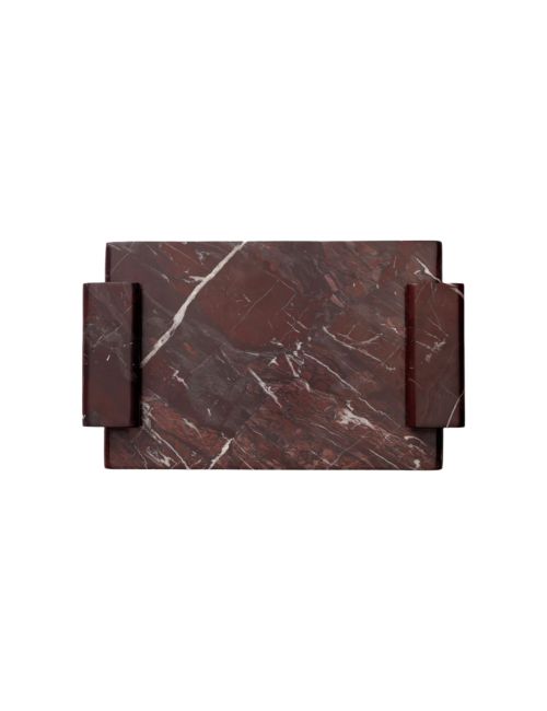 Tablett aus Auburn-Marmor