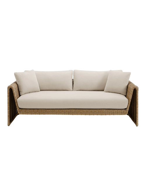 Willa Outdoor-Sofa aus Korbgeflecht