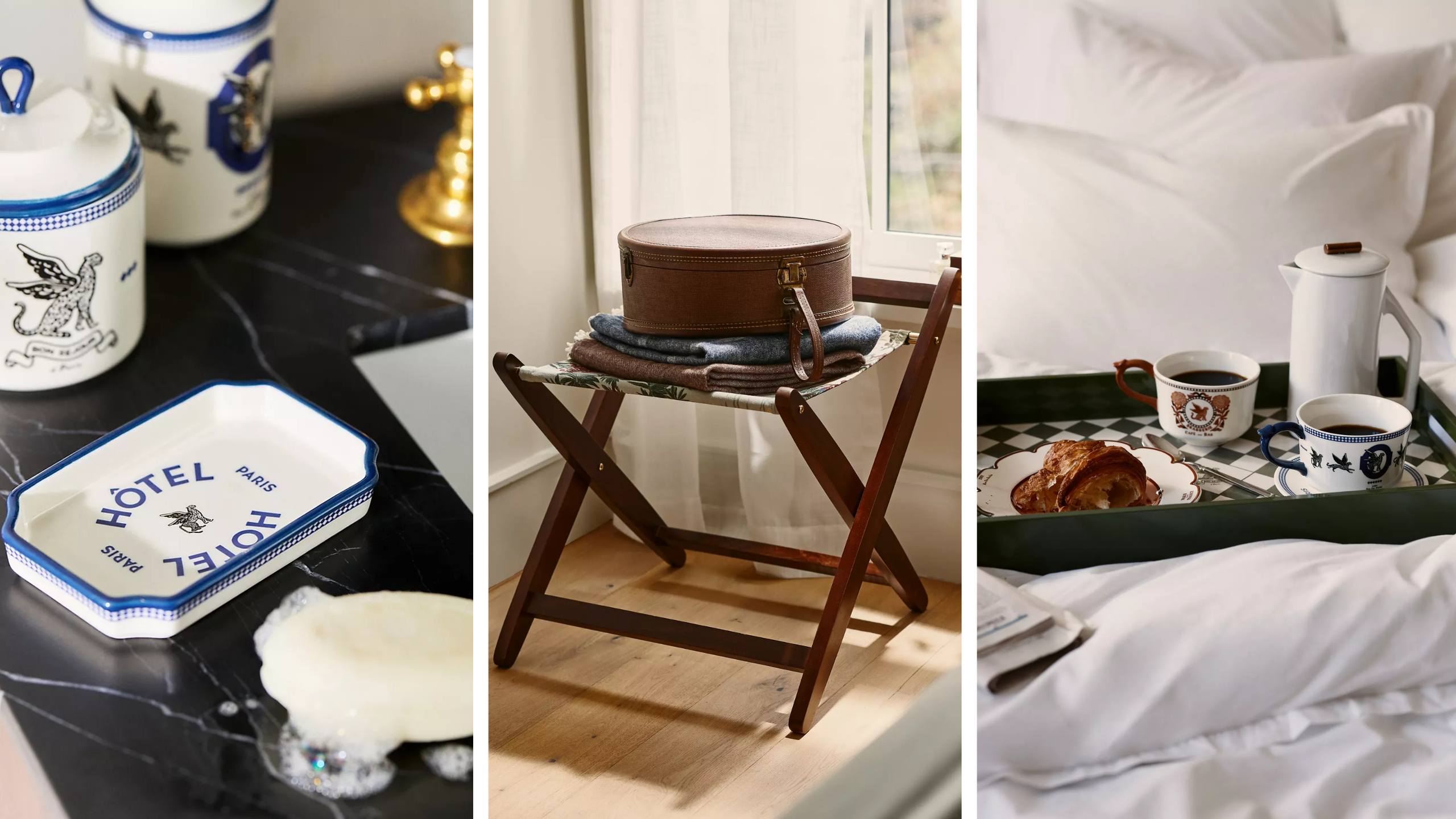 Mit der Suite Dreams-Kollektion von Anthropologie wird sich Ihr Gästezimmer wie ein 5-Sterne-Gäste-Retreat anfühlen – komplett mit skurrilem, französisch inspiriertem Flair