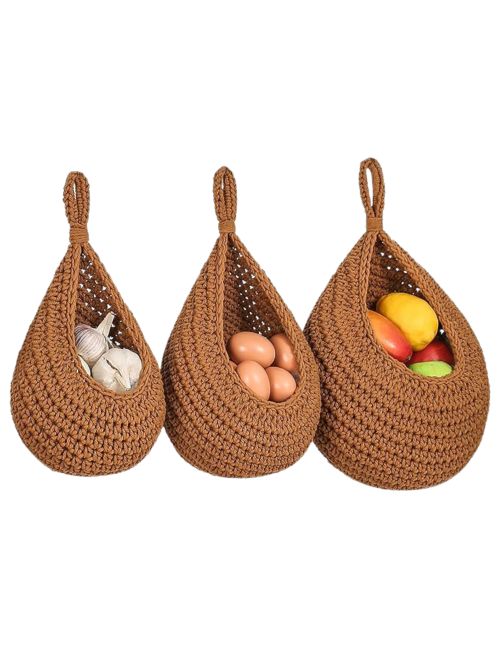 Wandhängende Obstkörbe, 3er-Set