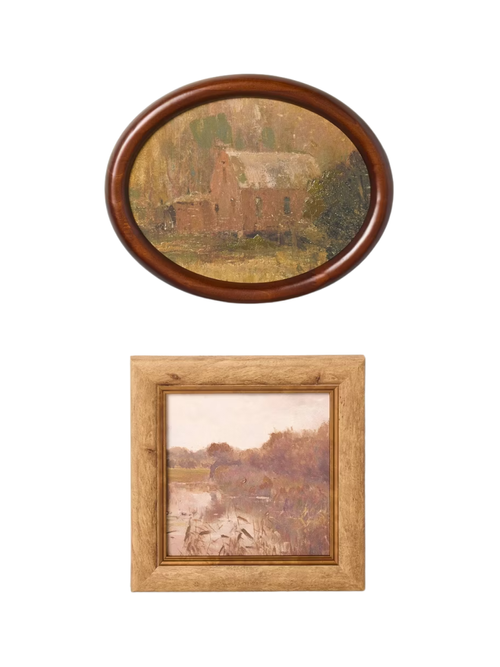2er-Set Wandkunst mit Herbstlandschaft