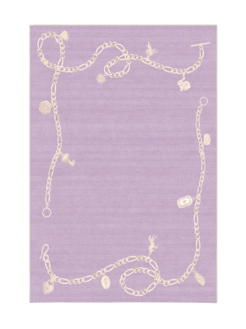 M&E Charms Lila Teppich, 6' x 9'