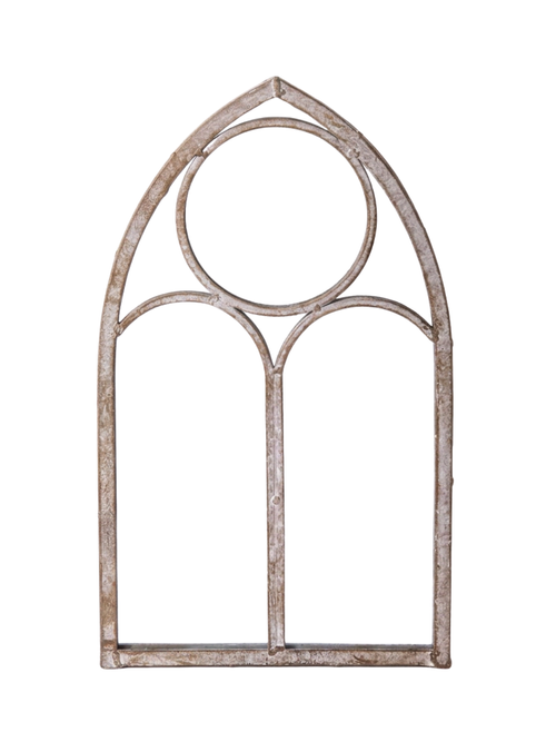 Gartenwandspiegel aus Metall