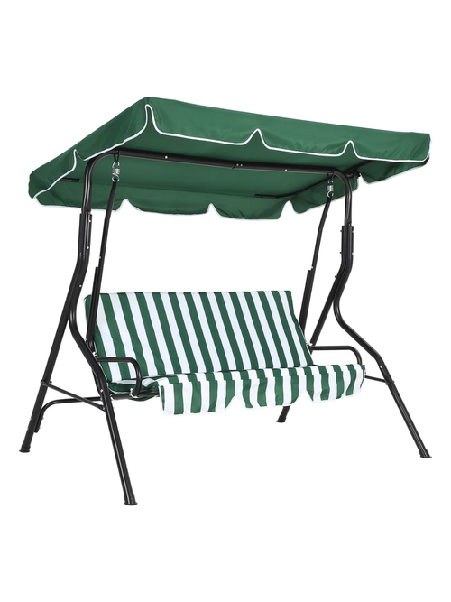 3-Sitzer-Außenterrassen-Verandaschaukel mit Ständer