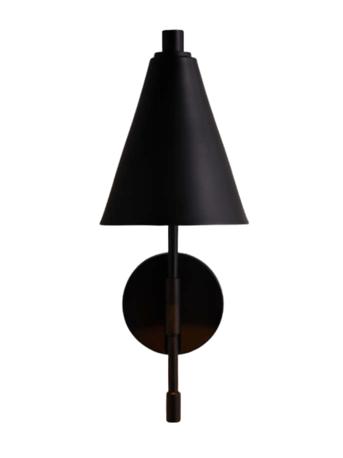 Schwarze Außenwandleuchte Lisse