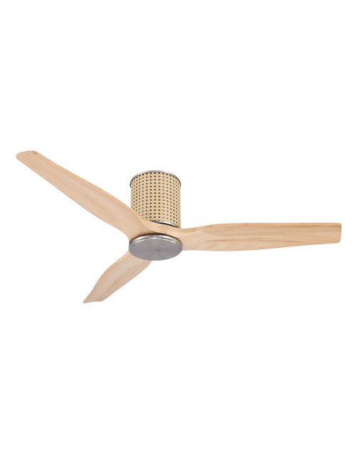 Rattan-Deckenventilator für den Außenbereich