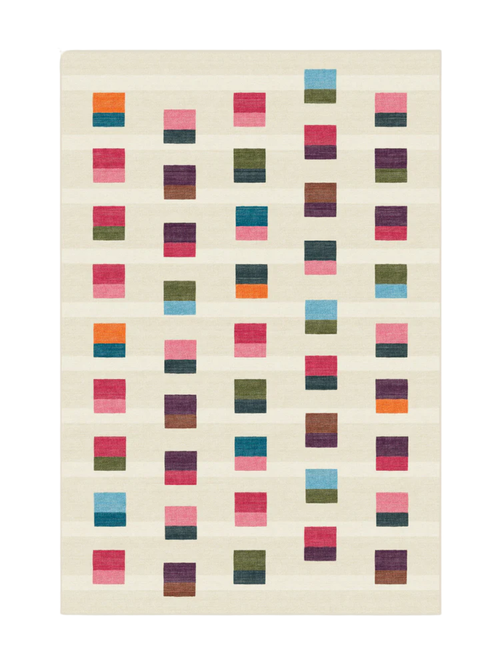 Mehrfarbiger Pezzo-Teppich, 6' x 9'
