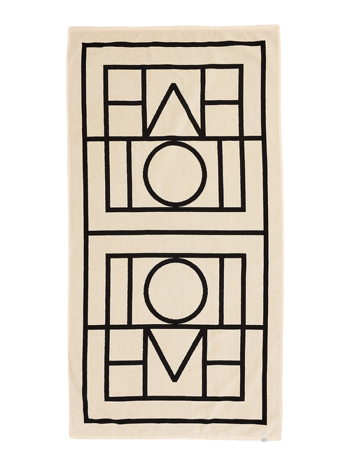 Toteme-Monogramm-Jacquard-Strandtuch