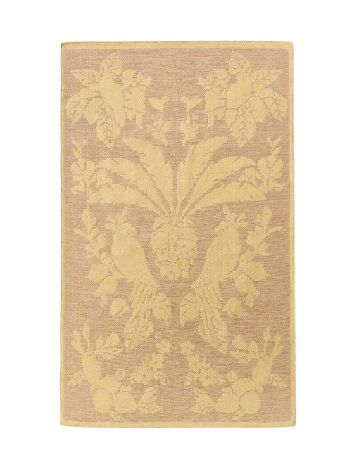 Farm Rio X Anthropologie Flachgewebter Papageien-Teppich für drinnen und draußen, 3' x 5'