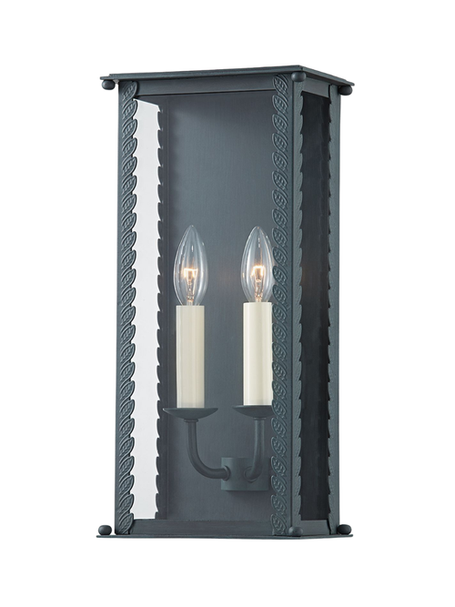 Zayd Outdoor-Wandleuchte aus Metall mit 2 Leuchten 