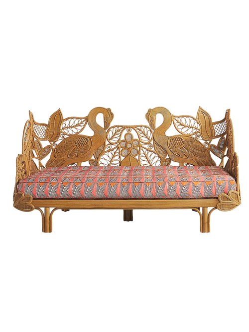 Flamingo-Tagesbett aus Rattan für den Außenbereich