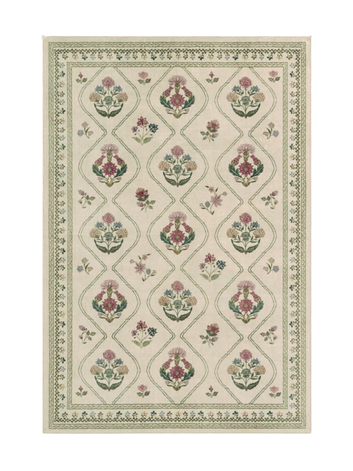 Olivia Cremefarbener Teppich, 6' x 9'