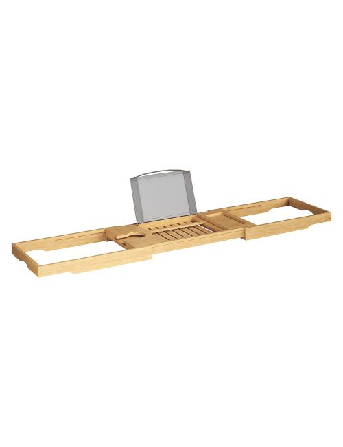 Home-Complete Bambus-Badewannentablett, Holz-Caddy