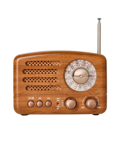 Kleines Bluetooth-Radio aus Holz