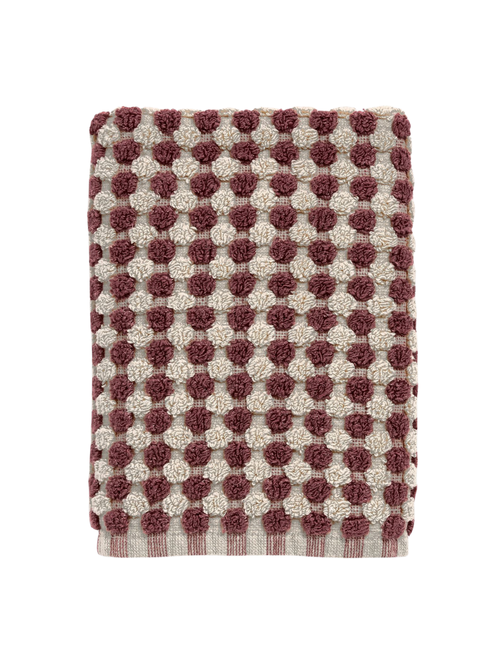 Gepunktetes Frottee-Handtuch aus Hydrocotton