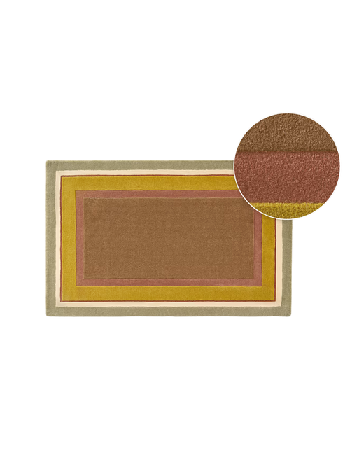 Tan France Maya-Teppich, 5' x 8'