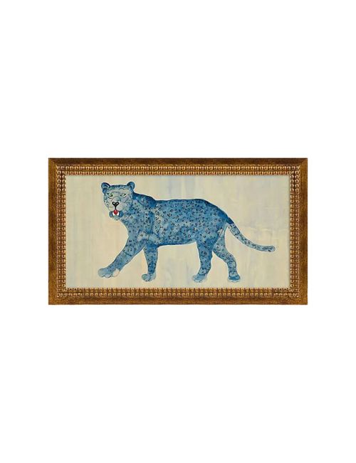 Blaue Leoparden-Wandkunst