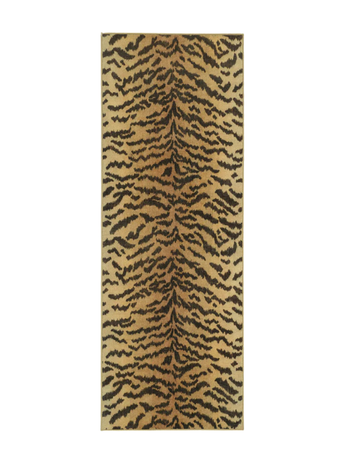 Tigre Gold Teppich von Scalamandré, 2'6" x 7'