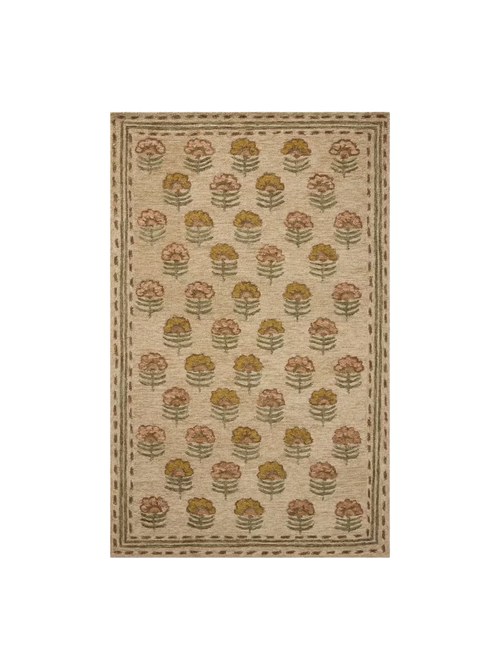 Handgetufteter Wollteppich Lilette, 4' x 6'