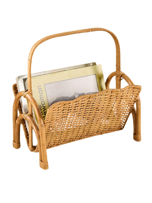 Ripple Rattan-Zeitungskorb mit Griff